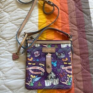 Disney Dooney & Bourke Sketch purple rare!